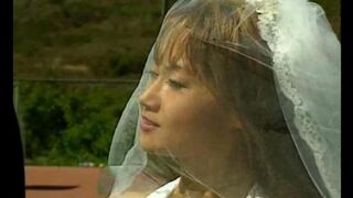 The sexy Asian girl is fucking with a guy on the tennis court