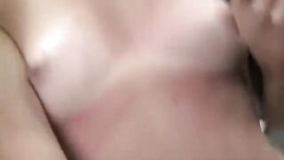 First-time anal sex for a young brunette model at casting