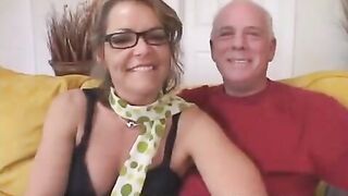 The grandfather gave his wife to a student, and she became happy