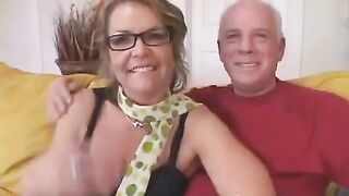 The grandfather gave his wife to a student, and she became happy