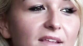 She got her asshole gapped and then sucked a cock in cum
