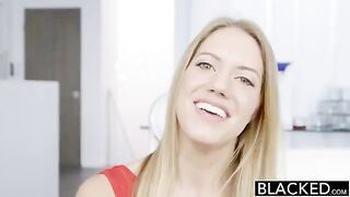 A huge black cock in all holes of a blonde beauty