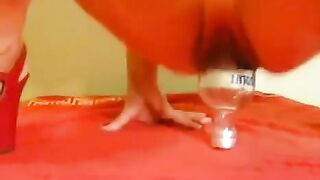 Fisting with a large dildo and a bottle is a good substitute for sex