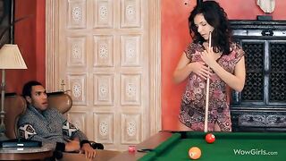 The guy made cunnilingus on the slim beauty of a girl