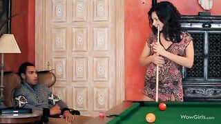 The guy made cunnilingus on the slim beauty of a girl