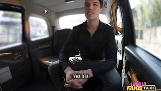A girl is a taxi driver in an alternate universe, and she’s going to fuck her passenger