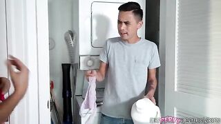 Hahaha… You’re sniffing my panties pervert! - Asian pussy
