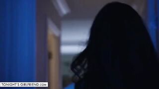 Suttin, in sexy underwear, takes care of her fan for a handsome reward