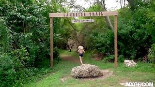 Outdoor sex fun in the park with a hot girl