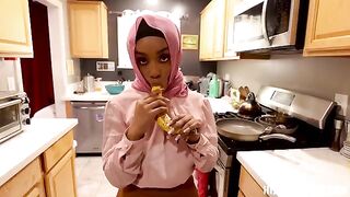 A girl got fucked by a black guy in POV style