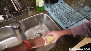 A man came home and found a sexy reward from his wife