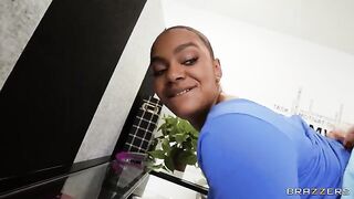 She was shadowing at work and got a cock in her cunt