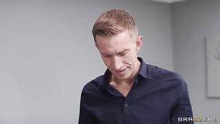 The guy drove his car and cock in stockings