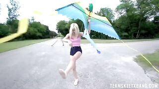 A girl wants to have sex directly in nature
