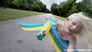 A girl wants to have sex directly in nature