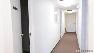Nurse assistant helps patient with a permanent ass dwelling arrangement