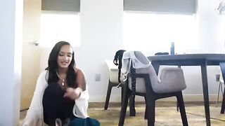 An angelic girl became a sinner after wearing sexy underwear and high heels