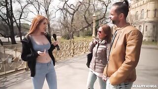 Redheads have sex without using their hands, just pussies