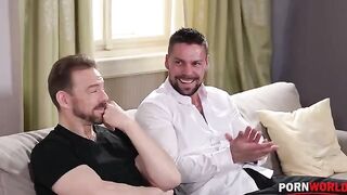 Airtight DP as a housewarming gift for the new flat mate who loves sex