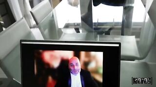 Close the video call and fuck me instead, little baby