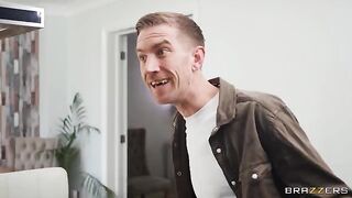 The girl seems to be very impressed with the size of my dick