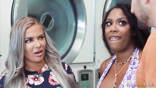 A nice visit to the laundry room, part 1 - a steamy encounter while doing chores