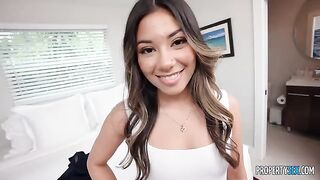The girl is going to make her boss a stunning blowjob