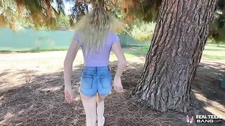 A man gently enters a woman because of her beautiful appearance