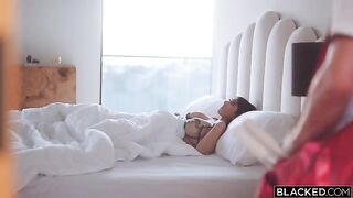 The girl was inspired by the guy's penis, so she decided to stay with him