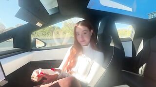 In a cybertruck, I'm gonna give you an exclusive homemade show