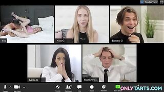 A hot girl is fucking in public, and everyone is watching and envying