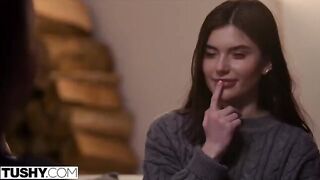 BFFs Talia and Stefany share a hot anal experience in stunning HD