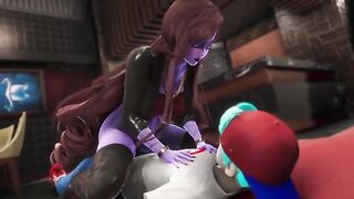The boyfriend cheats on his GF with her MILF mom in a wild FNF twist