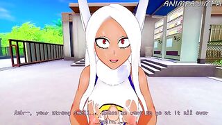 Mirko gets her hero skills tested in a steamy My Hero Academia scene