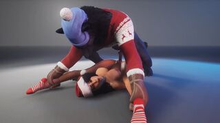 A beauty is fucking with a werewolf this Christmas, it’s XXXMAS