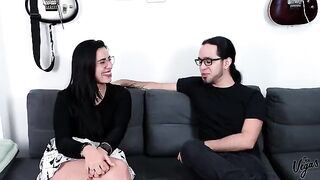 Kylei's first porn, a casting with William Vega