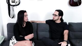Kylei's first porn, a casting with William Vega
