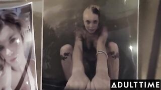 Gabbie Carter’s big tits bounce while fucking with her husband and a stranger