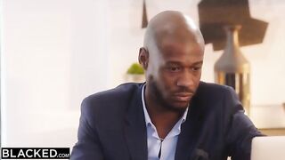 Petite girl Liz Jordan gets her pussy filled with BBC in intense interracial action
