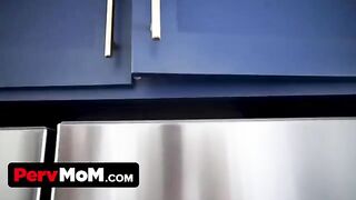 The mischievous stepson cannot get out of his house without his step mom's help
