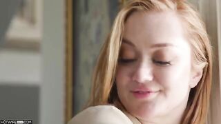 The girl got a new lover and she likes sex with him very much