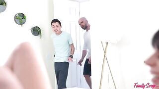 Group sex of cute girls is a bad behavior