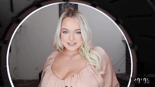 You'd better play with my dick! - blonde, POV, first-person sex