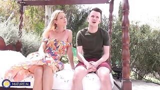 Romantic sex with a guy in the mouth