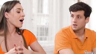 I found my stepmom on a dating site and fucked her on the couch
