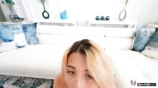 The guy penetrated her juicy pussy with his cock