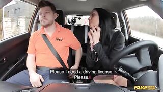 The girl is trying to seduce her passenger, madam