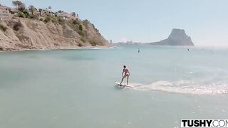 Beautiful vacation spot with a nice anal sex