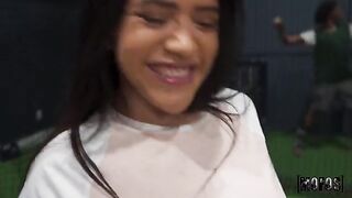 A man fucked pretty babes in all possible places outdoors