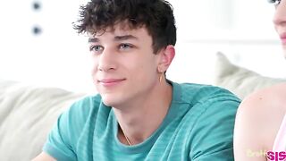 A skinny 18 y.o. teen gets her pussy railed by a horny dude